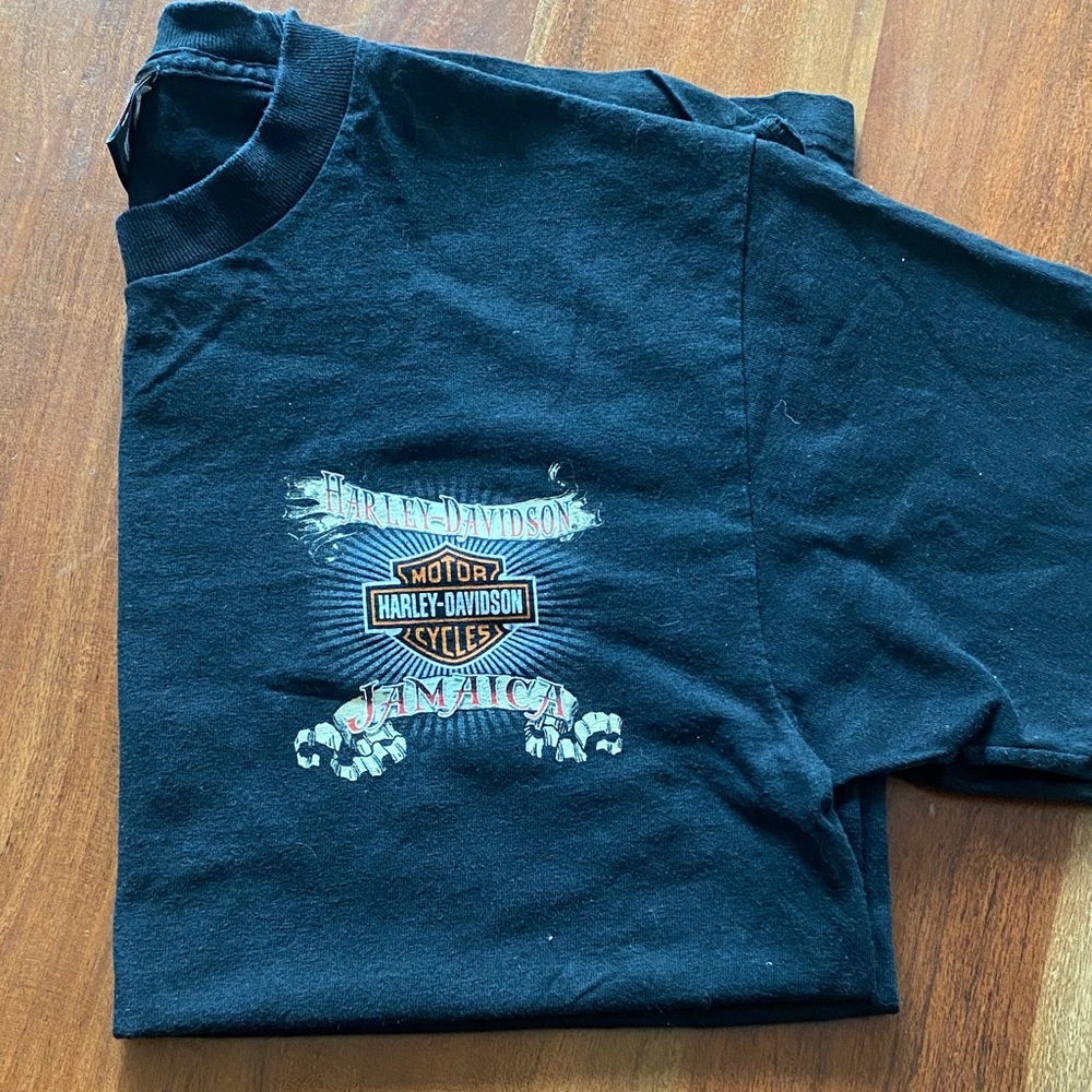 Vintage Y2K Harley-Davidson Black Jamaica Tee